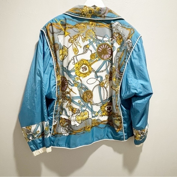 Vintage EAST WEST Women’s 1980s Equestrian Theme Horse Bit Jacket Zip Up Size L - Picture 3 of 10